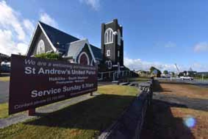 Presbyterianisch-methodistische Kirche St Andrews United im neuseeländischen Hokitika.