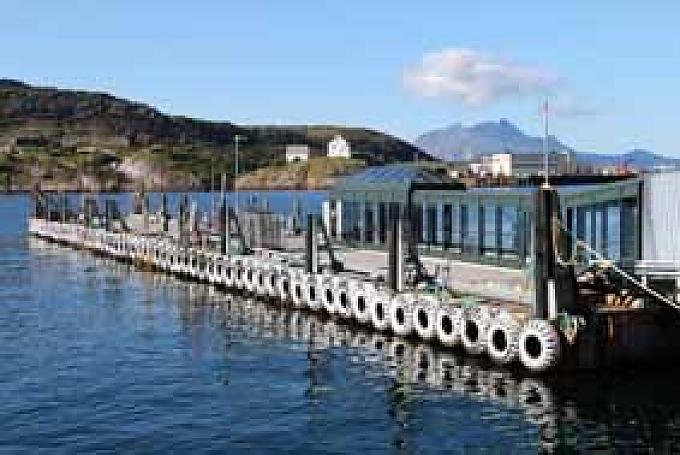 Der Pier am Hafen von Bodø Der Pier am Hafen von Bodø