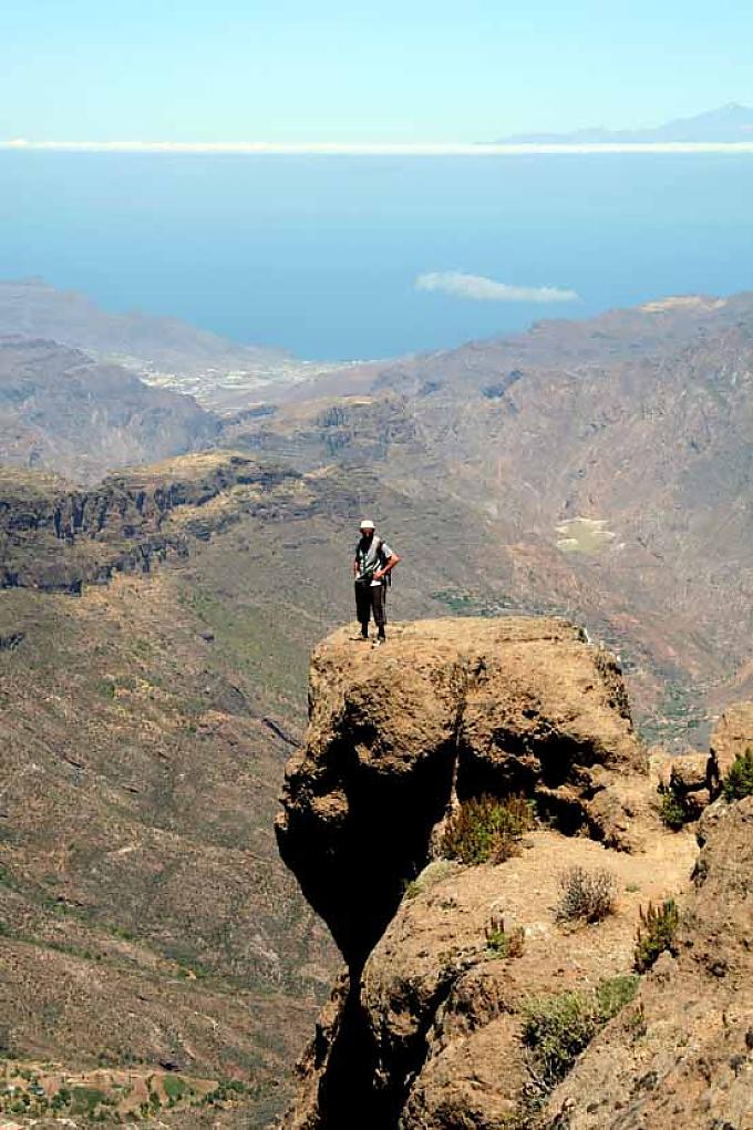 Abwechslungsreiche Insellandschaft: Panoramablick in der Nähe des Roque Nublo