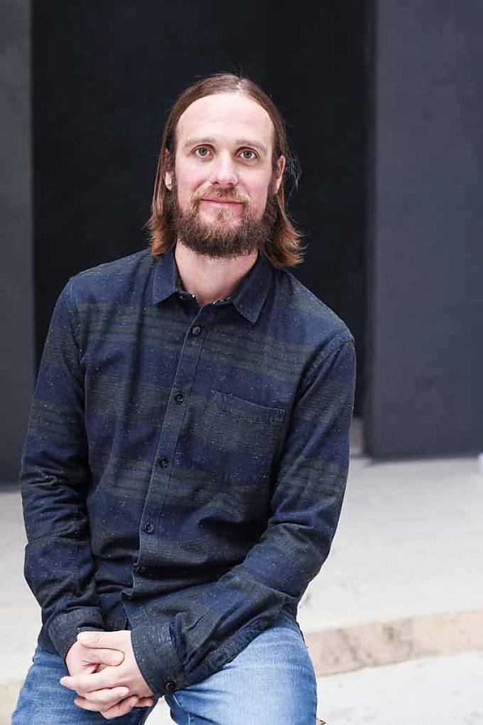 Jesus-Darsteller Frederik Mayet mit langem Haar Jesus-Darsteller Frederik Mayet mit langem Haar