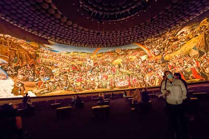 Werner Tübkes Panoramagemälde „Frühbürgerliche Revolution in Deutschland“ Das Panorama Museum hoch über Bad Frankenhausen