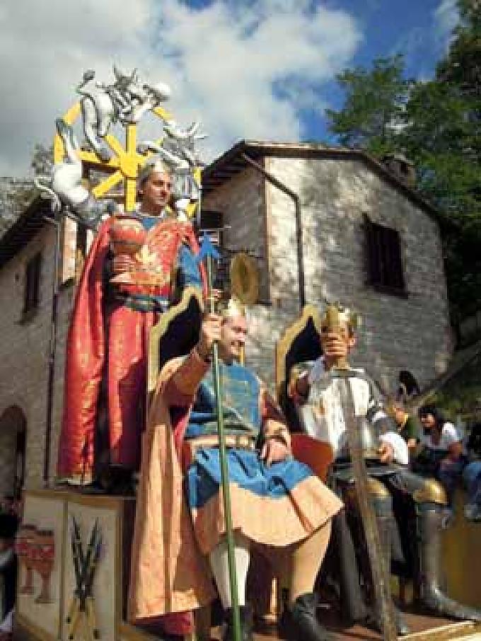 Festzug. Glücksrad Festzug. Glücksrad