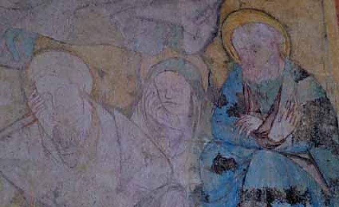 Fresko mit schlafenden Aposteln Fresko mit schlafenden Aposteln