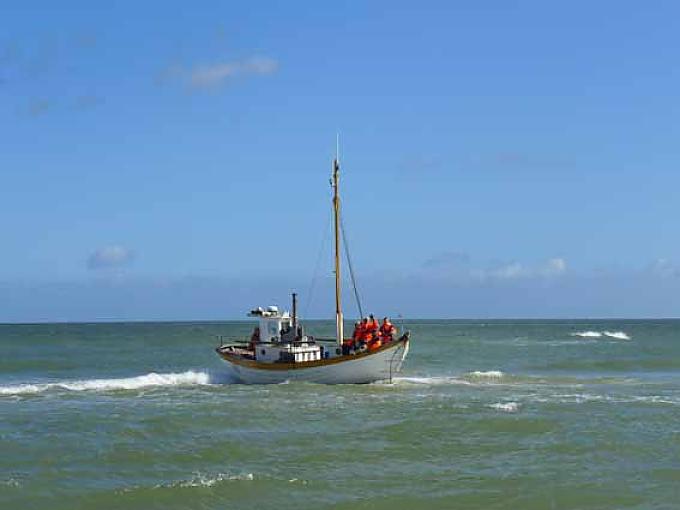 Ausbildungsboot in der Jammerbucht Svinklovene