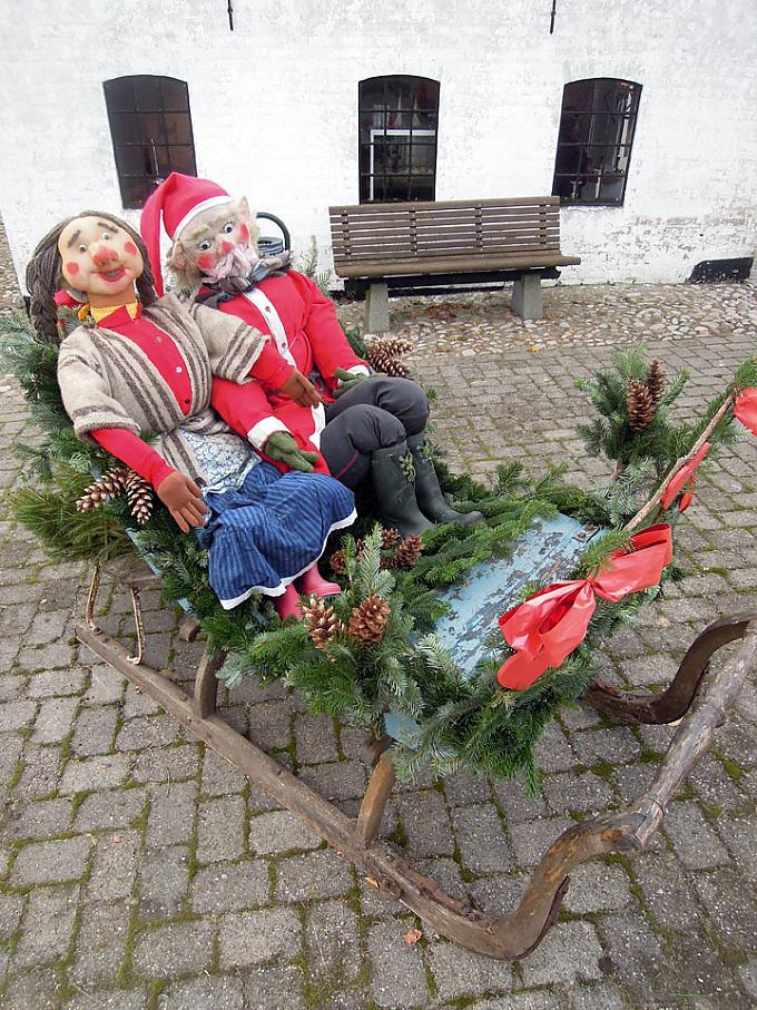 Weihnachtsschmuck auf dem Land Meerforellenfischer