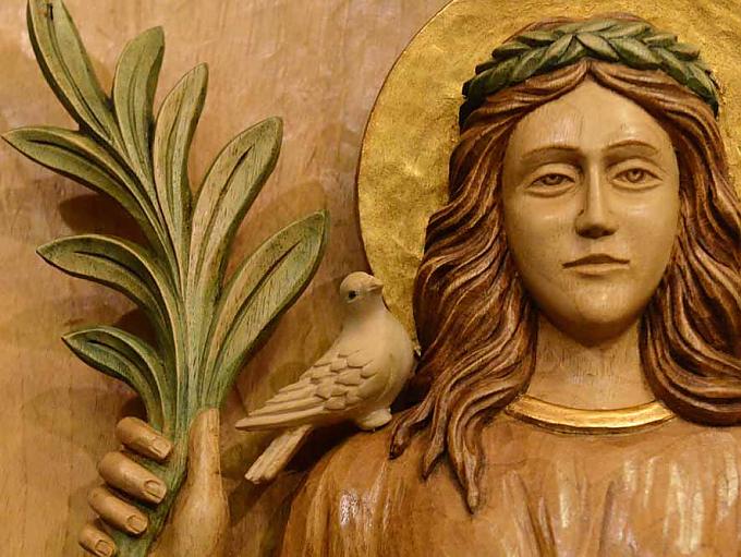 Darstellung der Heiligen Devot auf dem Ambo Darstellung der Heiligen Devot auf dem Ambo