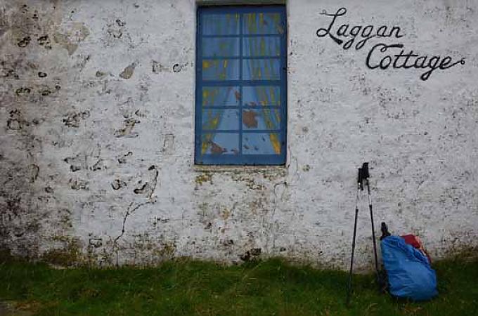 Laggan Cottage am Coastal Way nördlich von Sannox ist schon seit vielen Jahren verlassen. Laggan Cottage am Coastal Way nördlich von Sannox ist schon seit vielen Jahren verlassen.