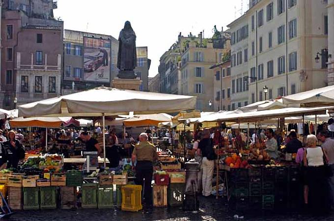 Der römische Blumenmarkt Der römische Blumenmarkt
