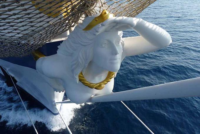 Galionsfigur der “Royal Clipper”. Galionsfigur der “Royal Clipper”.