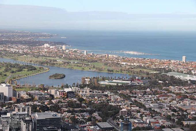 Blick von Eureka Tower. Blick von Eureka Tower.