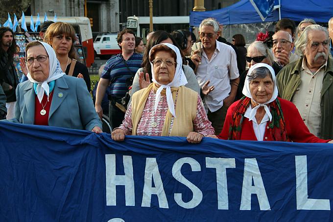 Demonstration auf dem Plaza de Mayo Demonstration auf dem Plaza de Mayo