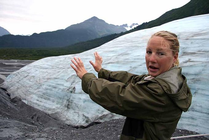 Leslie Farnham befürchtet, dass der Exit-Gletscher in 50 Jahren verschwunden sein wird Aialik-Gletscher
