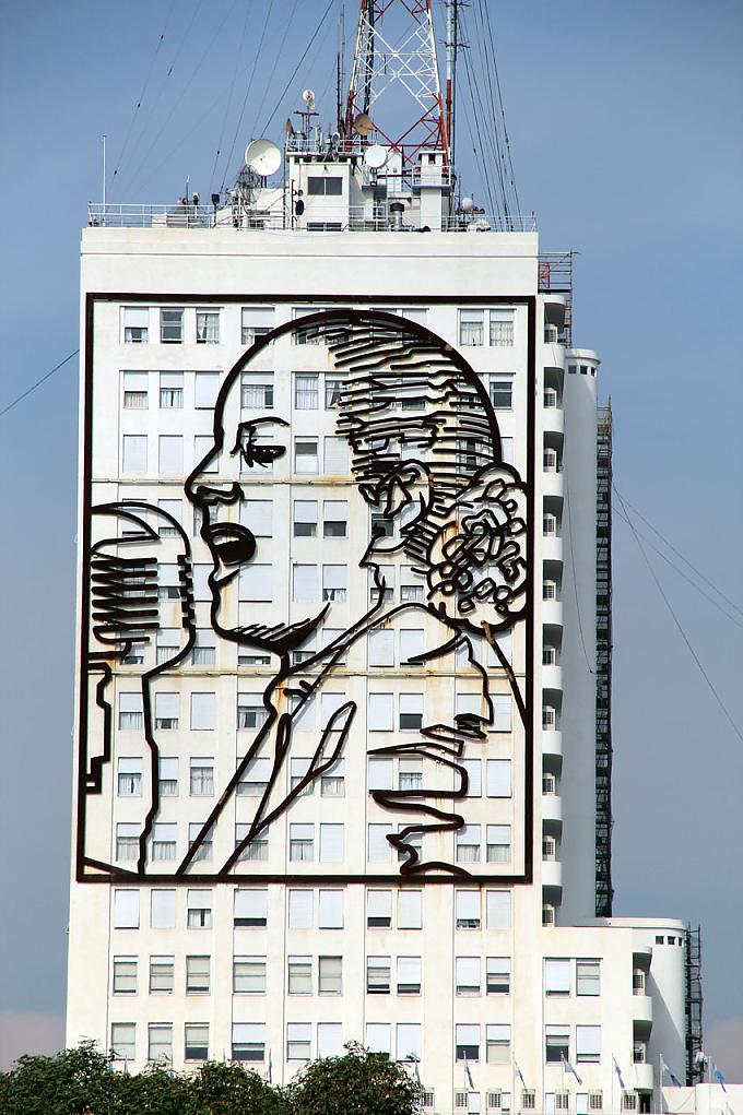 Evita auf einer Hausfassade Evita auf einer Hausfassade