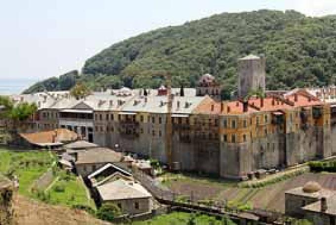 Kloster Iviron. Orthodoxer Mönch.