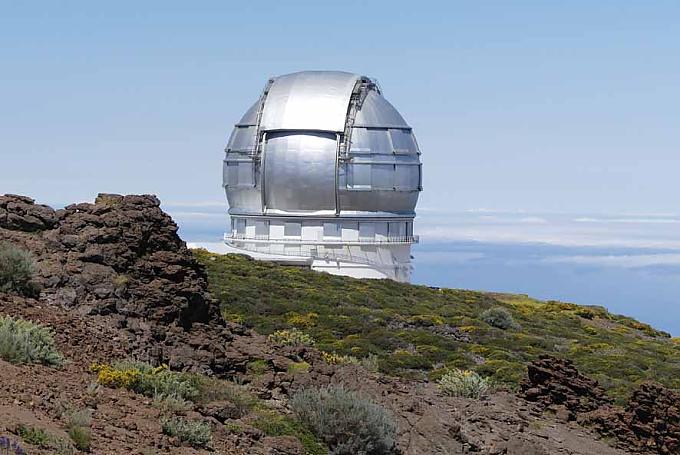 Observatorium am Roque de los Muchachos Nebelwalze am Aussichtspunkt La Cumbrecita