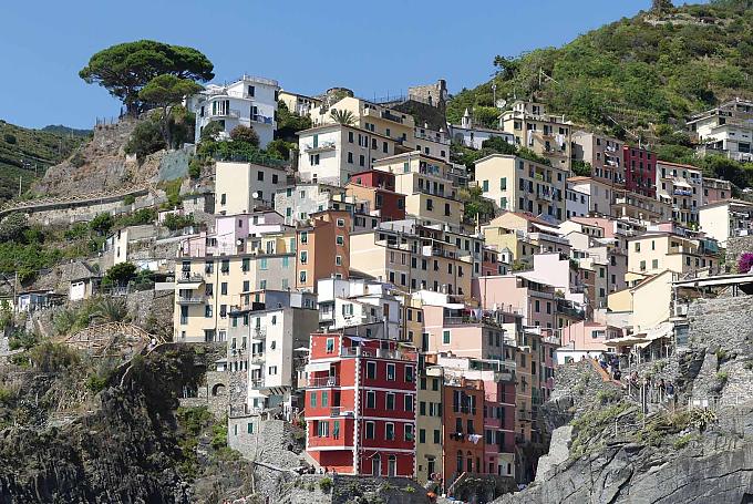 Verwinkelte Siedlung im Cinque Terre Verwinkelte Siedlung im Cinque Terre