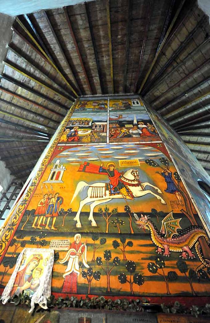Malerei in der Kirche Kidus Raguel Malerei in der Kirche Kidus Raguel