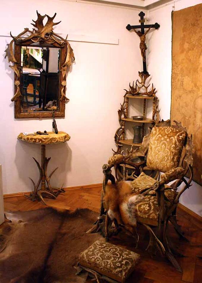 Jagdzimmer von Alfred und Brigitta Pfund Hubertus als Patron der Jäger