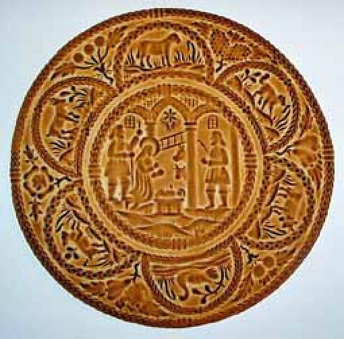 Tirggel mit Weihnachtsmotiv Tirggel mit Weihnachtsmotiv