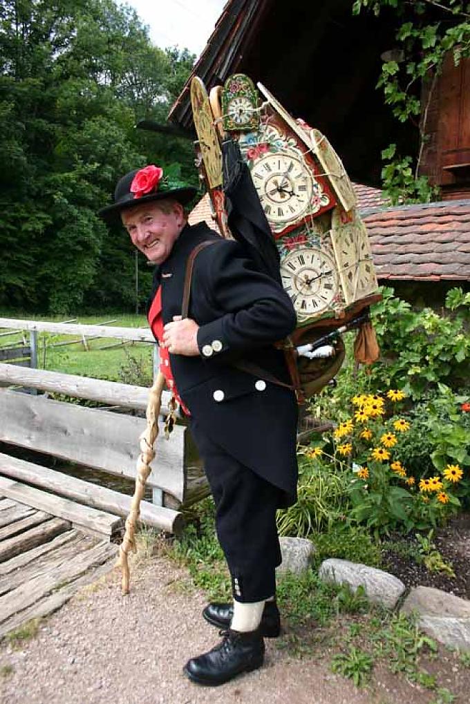 Uhrenträger Albrecht Seng in historischer Tracht. Uhrenträger Albrecht Seng in historischer Tracht.