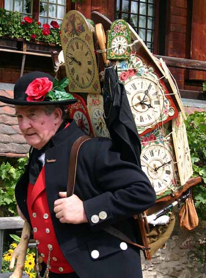 Uhrenträger Albrecht Seng in historischer Tracht. Uhrenträger Albrecht Seng in historischer Tracht.