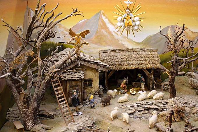 Meisterstück von Karl Heinz Guter. Anbetung durch die Heiligen drei Könige.