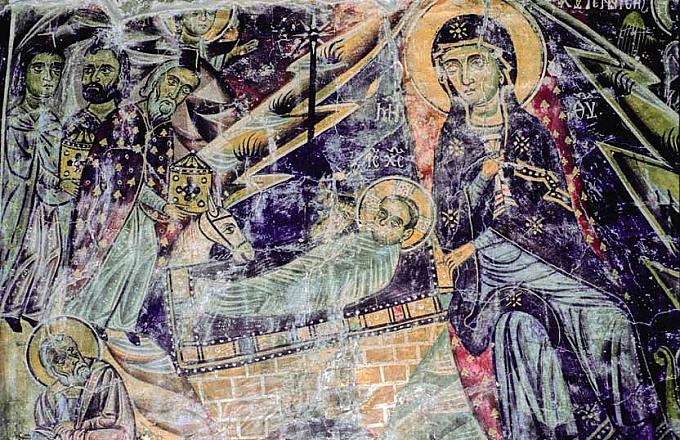 Scheunendachkirchen in Moutoullas Blick auf Pedoulas