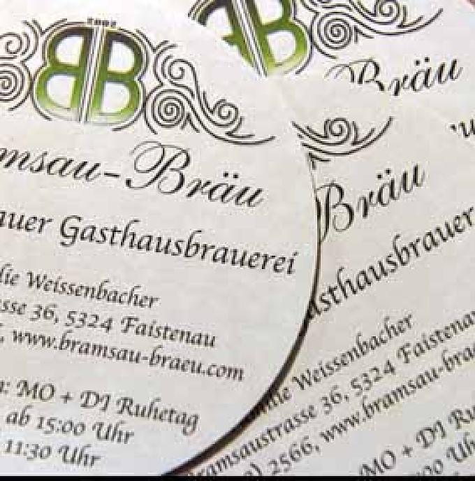 Bierdeckel von Bramsau-Bräu Bierdeckel von Bramsau-Bräu