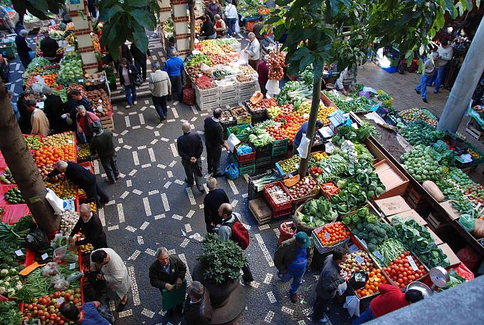 In der Markthalle von Funchal Der Nordküstenweg