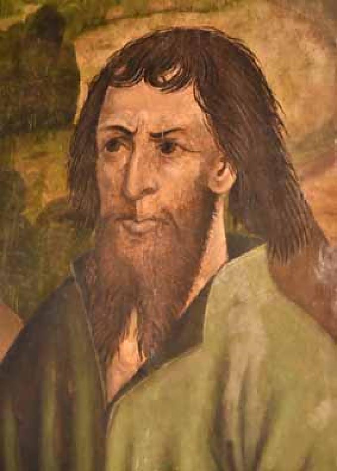 Teil des Flügelaltares aus der Kirche von Sachseln, 1942. Tempera auf Holz. Teil des Flügelaltares aus der Kirche von Sachseln, 1942. Tempera auf Holz.