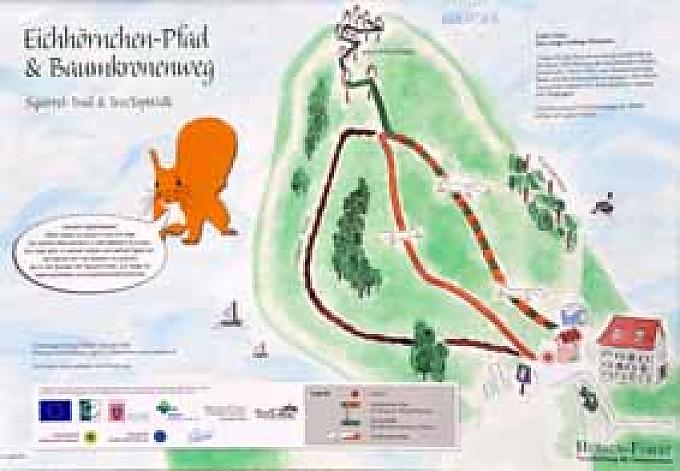 Eichhörnchenpfad und Baumkronenweg Eichhörnchenpfad und Baumkronenweg