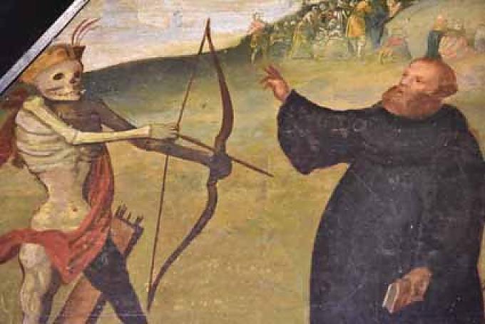 Der Tod holt einen Prior eines Klosters Der Tod holt einen Fürsten