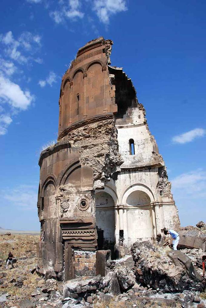 Ani Ishak-Pascha-Palast. Blick vom Palast auf Dogubayazit