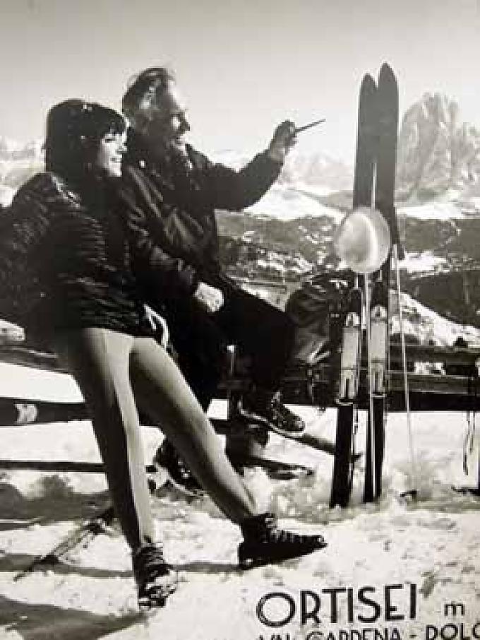 Trenker bei Filmaufnahmen Trenker bei Filmaufnahmen