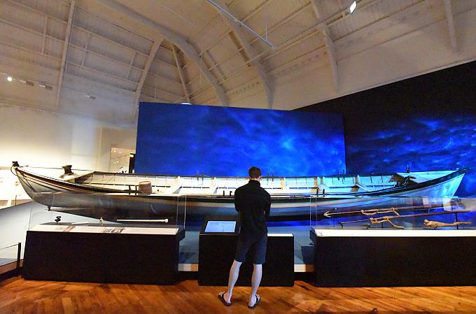 Otago Settlers Museum in Dunedin, Boot der ersten Siedler Neuseelands 