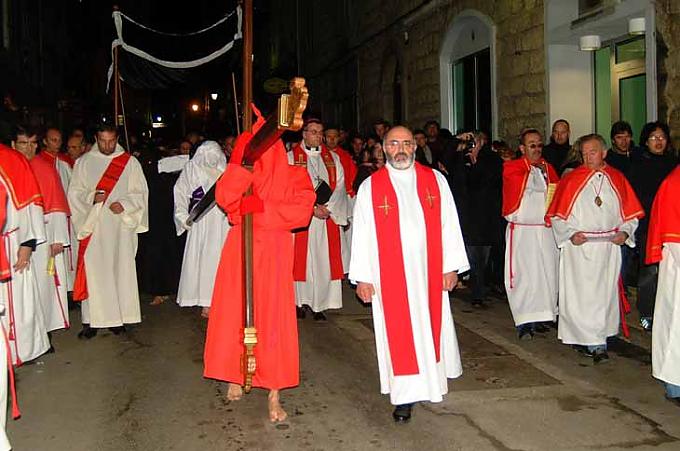Prozession in Bonifacio am Karfreitag Prozession in Bonifacio am Karfreitag