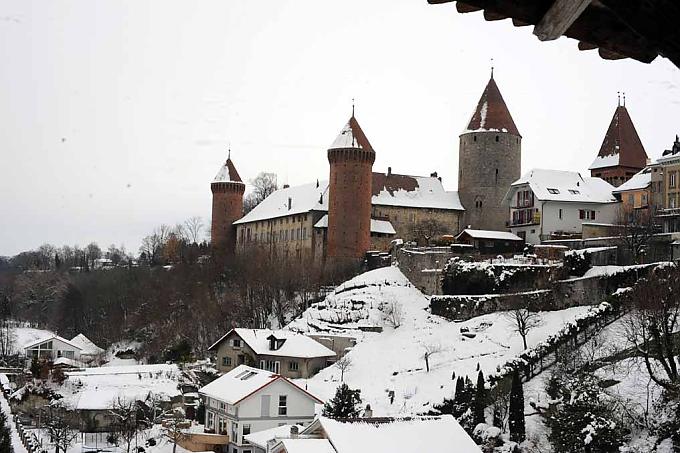 Burg in Estavayer-le-Lac Burg in Estavayer-le-Lac
