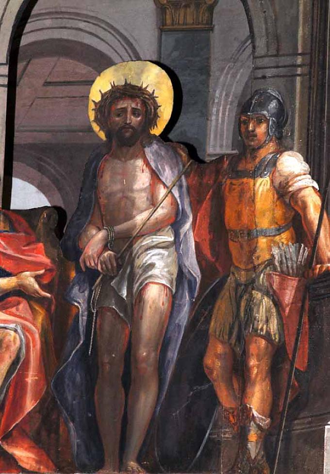 Heiliges Grab in Lienz. Heiliges Grab in Untermieming. Christus trägt das Kreuz