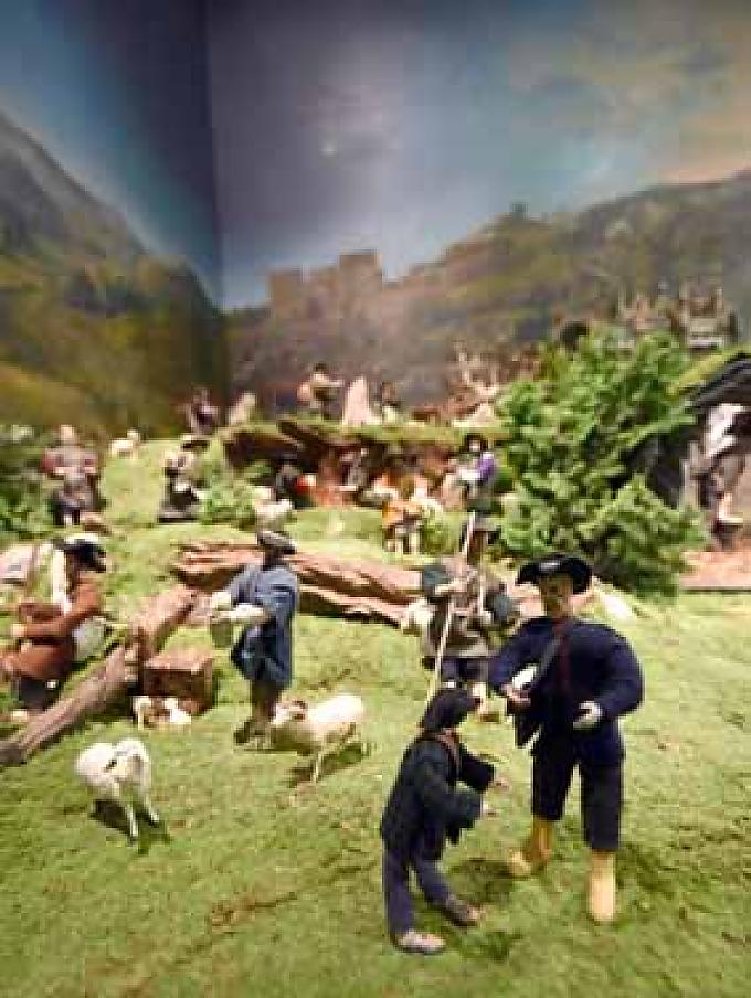 Hirten auf dem Feld. Einwohner von Bethlehem.