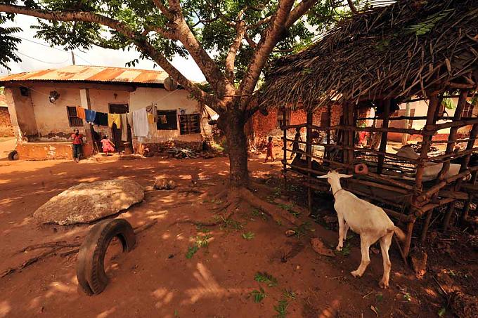 In einem kleinen Hinterhof produzieren die Frauen ihre Seifen In einem kleinen Hinterhof produzieren die Frauen ihre Seifen