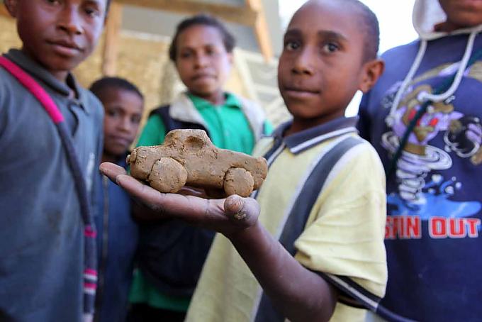 Spielzeug aus Ton Murmeln