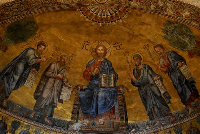 Mosaik in der Kuppel von St. Paul