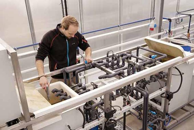 Wolfgang Grüne kontrolliert die Wasserversorgung. Wolfgang Grüne kontrolliert die Wasserversorgung.