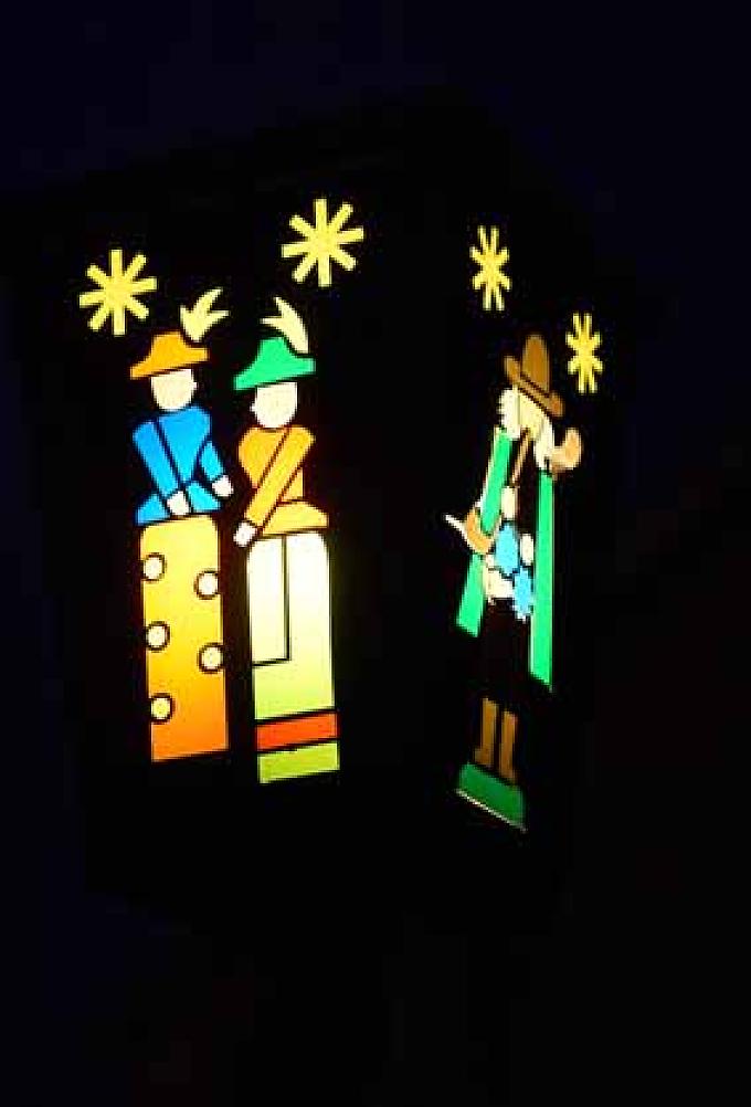 Straßenlaterne in Seiffen. Straßenlaterne in Seiffen.