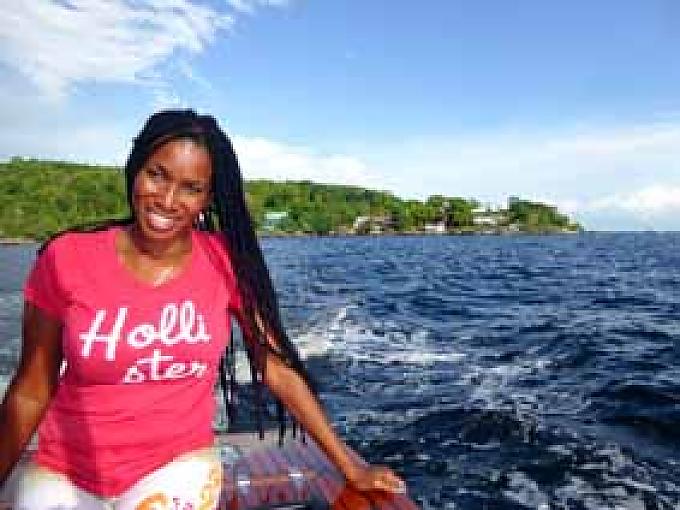 Fremdenführerin Cheri-Ann Pascall ist in Trinidad 