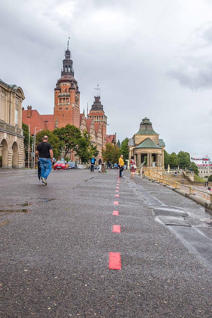 Egal ob in der Totale oder im Detail – die Hakenterrasse ist das städtebauliche Glanzstück Stettins