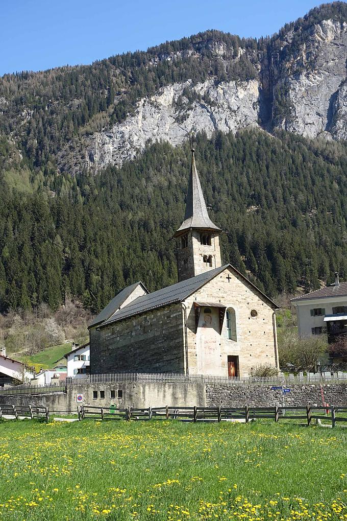 Ein Engel weist den Weg auf der Flucht der Heiligen Familie nach Ägypten