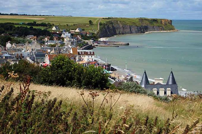 Küstenlandschaft in Arromanches-les-Bains 