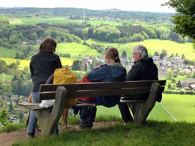 Über der Sieg am Drachenfliegerstartplatz.