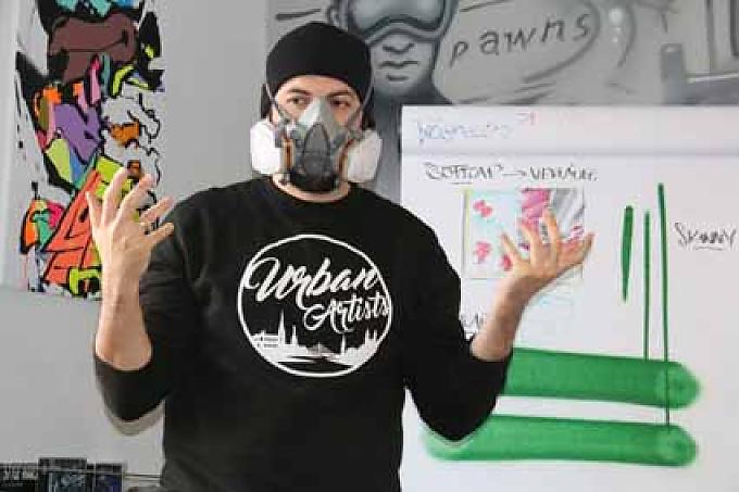 Auch Sprühen will gelernt sein